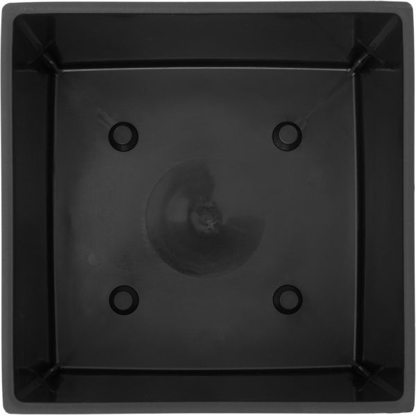Горшок пластиковый Prosperplast Rato low 2 в 1 квадратный 32л антрацит (70895-433) 