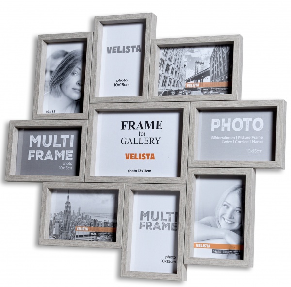Мультирамка Velista 8х10х15 и 1х13х18 см 9 фото неформат см бетон 