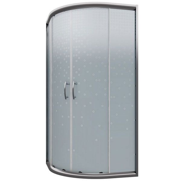 Душевая кабина Cersanit Ineba 90x185 профиль хром, стекло мат. с рисунком