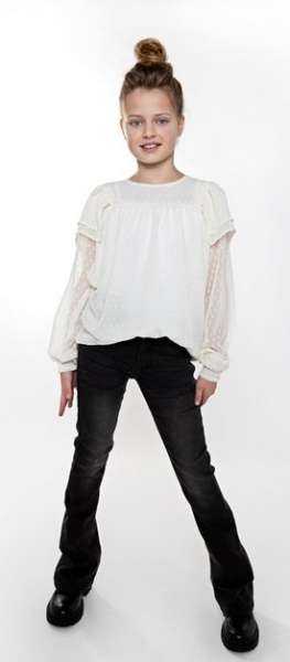 Джинсы NWM для девочек р.140 черный U44066-1 