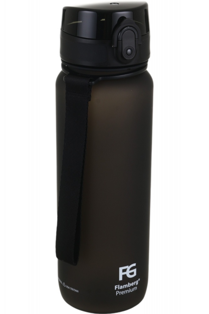 Пляшка для води Flamberg Premium City 800 мл чорний