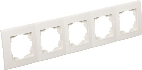 Рамка пятиместная Viko Linnera универсальная кремовый 90481005