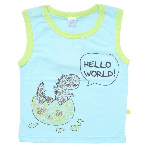 Майка детская Minikin Dino р.86 бирюзовый 199050386 