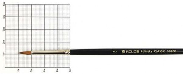 Пензлик круглий Classic 3007R № 3 Kolos 