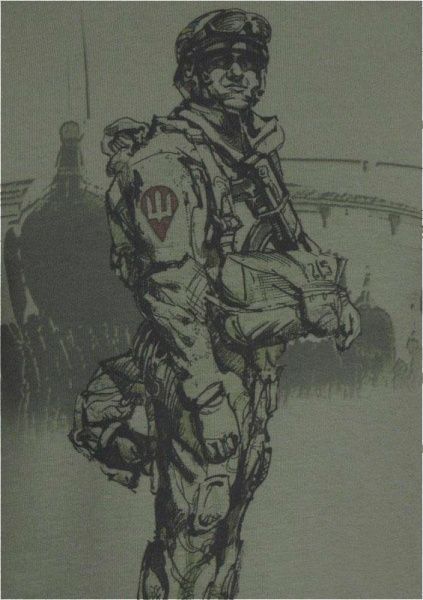 Футболка P1G с рисунком Paratrooper р. XXL [1270] Olive Drab 