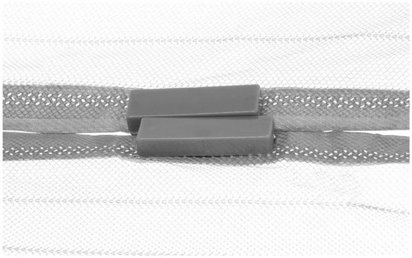 Сітка москітна на двері на магнітах 1000х2200 мм сірий