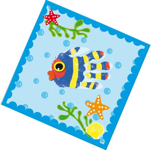 Набір для малювання SES Пальчикові фарби Відбиток 14419S