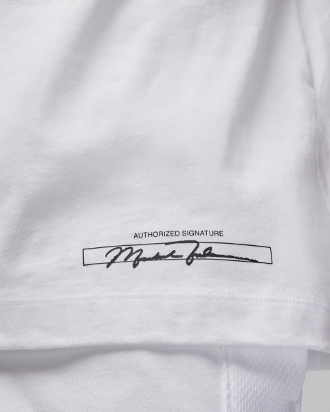 Футболка Nike M J FLT MVP SIG SS CREW DX9563-101 р.S білий