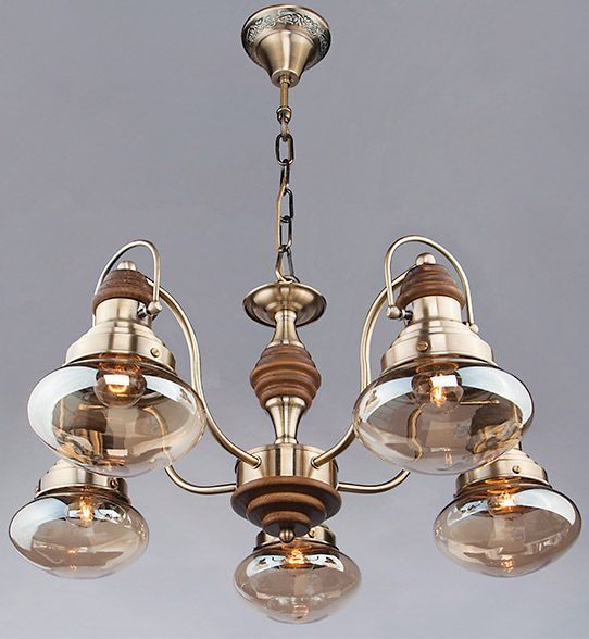 Люстра підвісна Strotskis Gustavo 5x60 Вт E27 антична бронза 266/5 