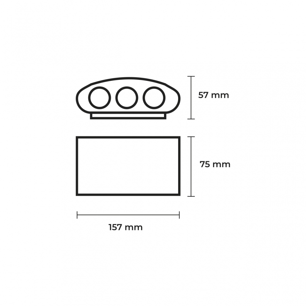 Світильник вуличний настінний Eurolamp 6 Вт /чорний LED-6W/3000K(SL)