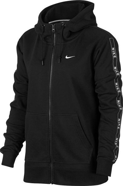 Джемпер Nike W NSW HOODIE FZ LOGO TAPE AR3056-011 р. M чорний
