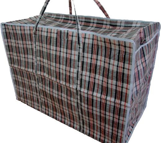 Сумка господарська П9 клітинка 600x900x300 мм синій із чорним