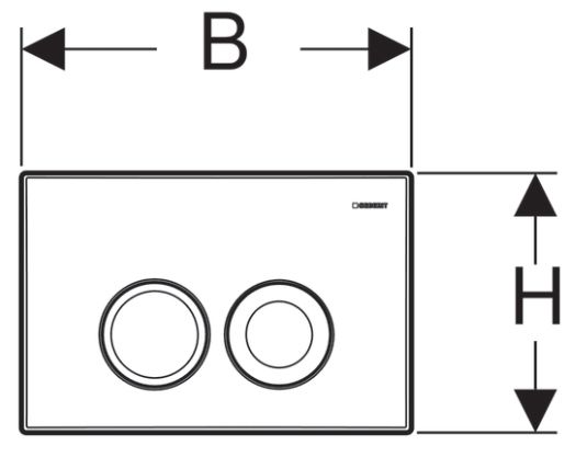 Кнопка смыва Geberit Delta21 115.125.21.1