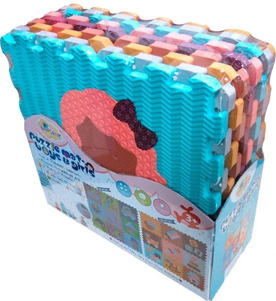 Коврик-пазл Limpopo «Интересные игрушки» GB-M1601 92х92 см