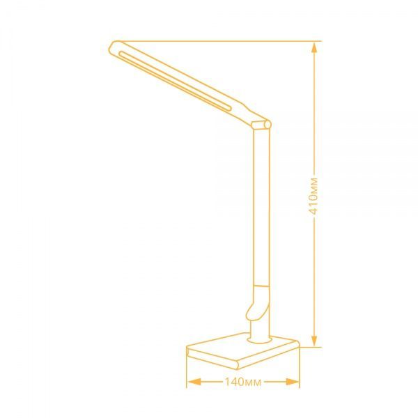 Настольная лампа LED DE1147 6 Вт белый/золото 