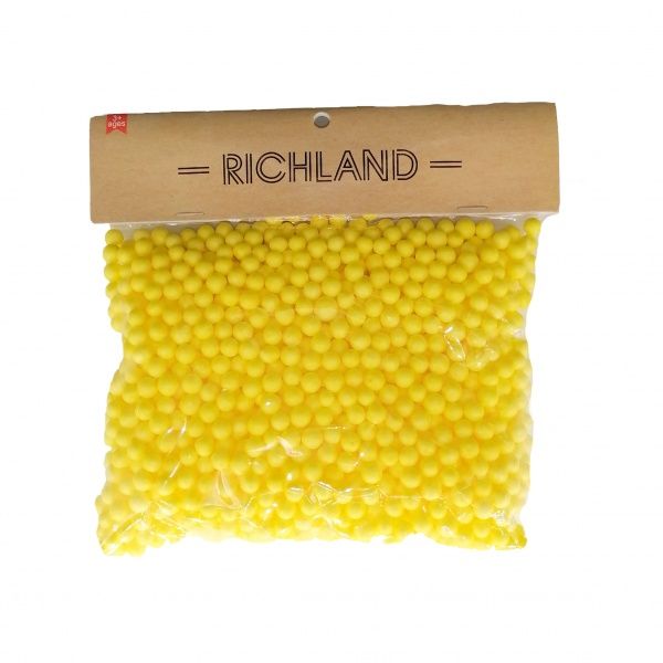 Декоративное изделие Большие пенопластовые шарики желтые Річ-Ленд