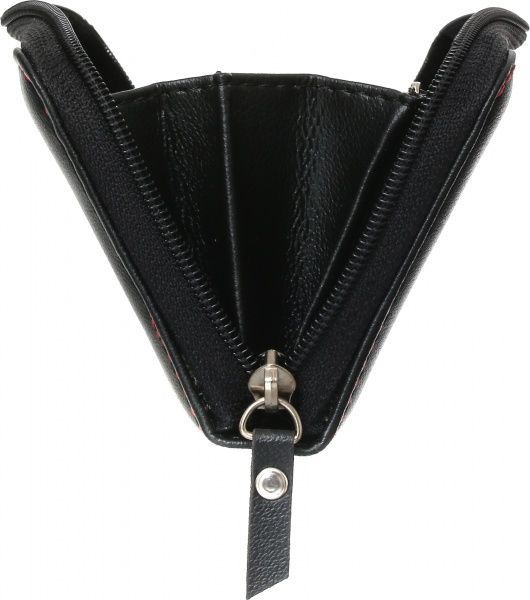 Кошелек женский на молнии черный 022001 