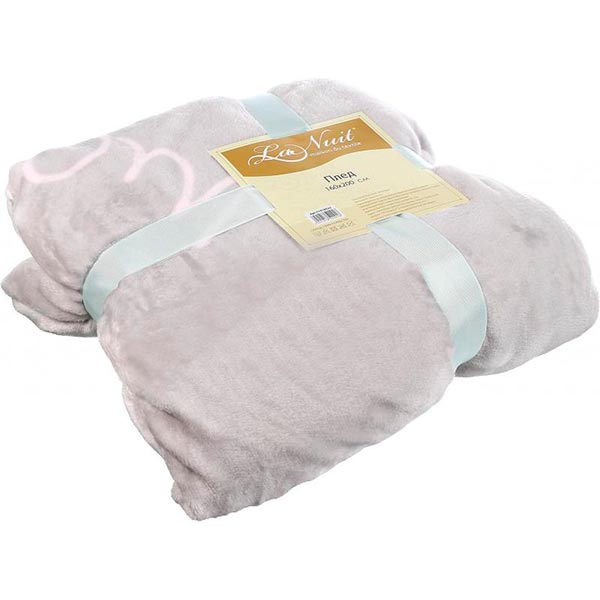 Плед La Nuit Make a wish світло-сірий 160x200 см