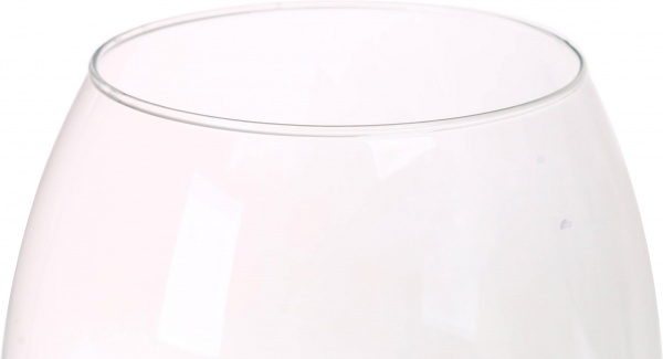 Ваза скляна Коньячна прозора h22 d17,5 22 см 