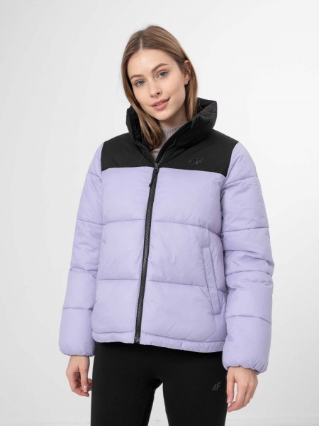 Куртка 4F WOJACKET KUDP014 H4Z22-KUDP014-51S р.S чорно-фіолетовий