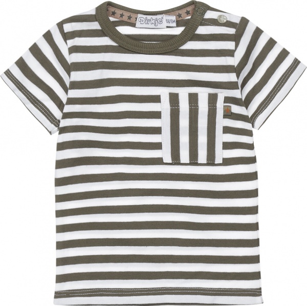 Футболка для мальчиков Dirkje р.86 белый из хаки T46611-35 