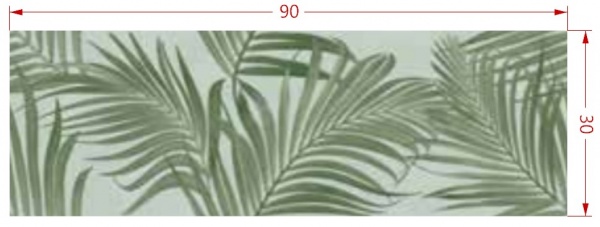 Плитка Ceramika Color Spettacolo Decoro Foliage Salvia Rett SCP009 30x90 