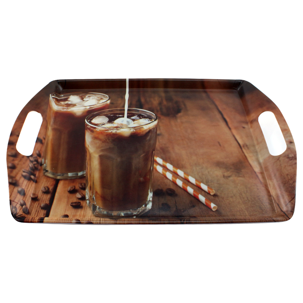 Поднос Arino Ice Coffee 45x31x4 см прямоугольный 74655