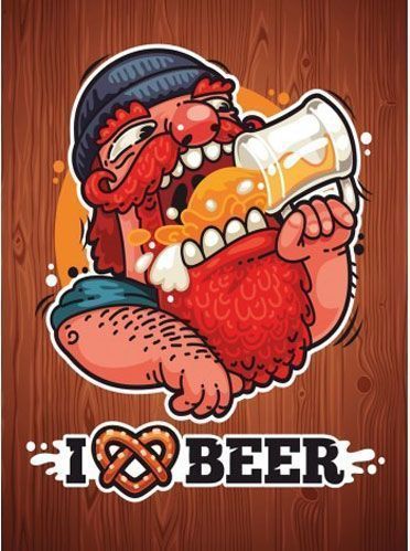 Постер Я люблю пиво