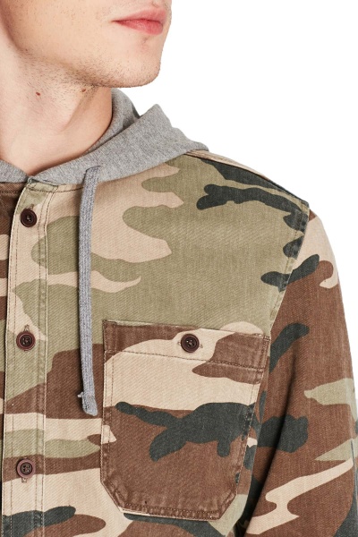 Сорочка Mavi HOODED SHIRT 021367-30262 р. L камуфляж
