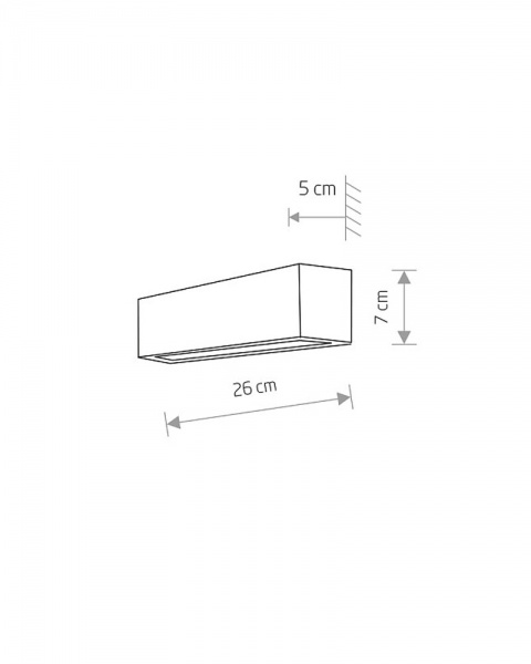 Бра Nowodvorski Straightall 1x40 Вт E14 черный 7601 