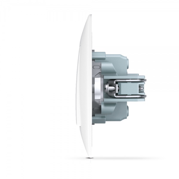 Кнопка дзвінка одноклавішний TITANUM без підсвітки білий TF-ST-DB1-W