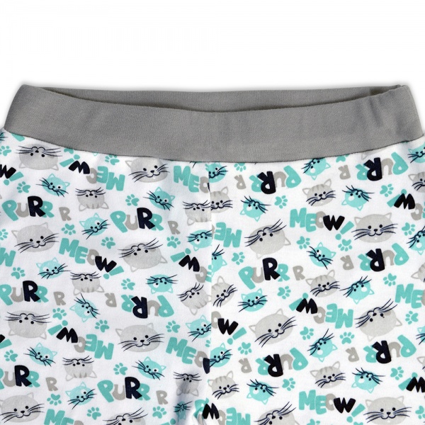 Пижама детская для мальчиков WP Merchandise р.128–134 серый с рисунком FWPPJP1CAT23GY134 