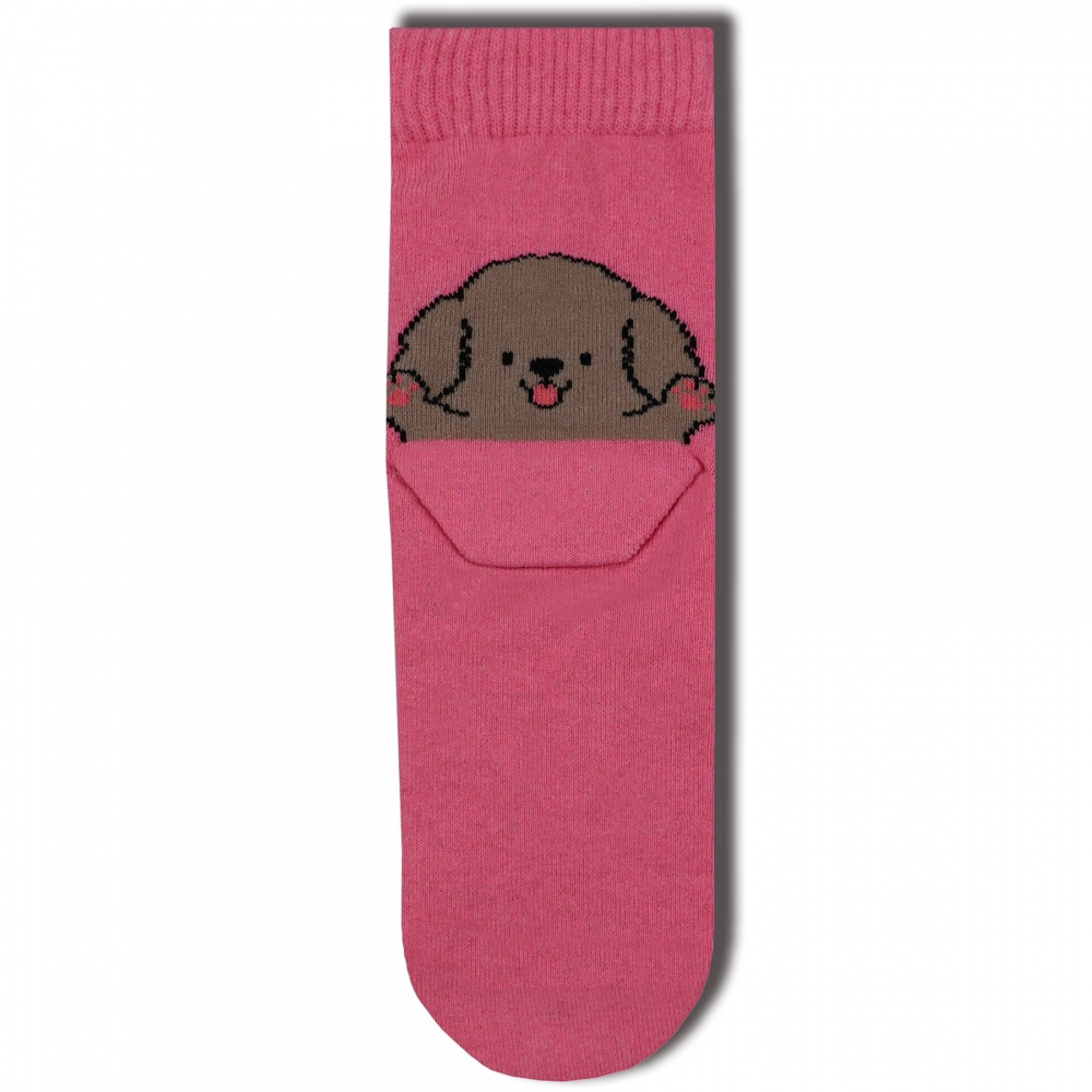 Шкарпетки жіночі Premier Socks з песиками р.23-25 рожевий