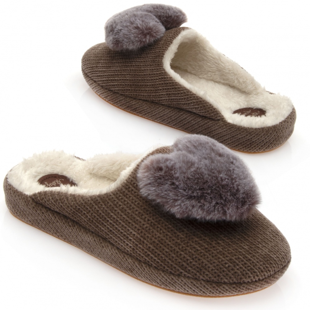 Тапки домашние Home Story 251809-12 р.36 коричневый