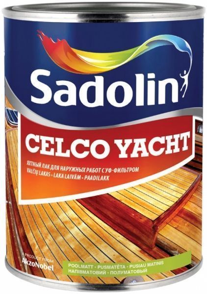 Лак CELCO YACHT 20 Sadolin напівмат 1 л