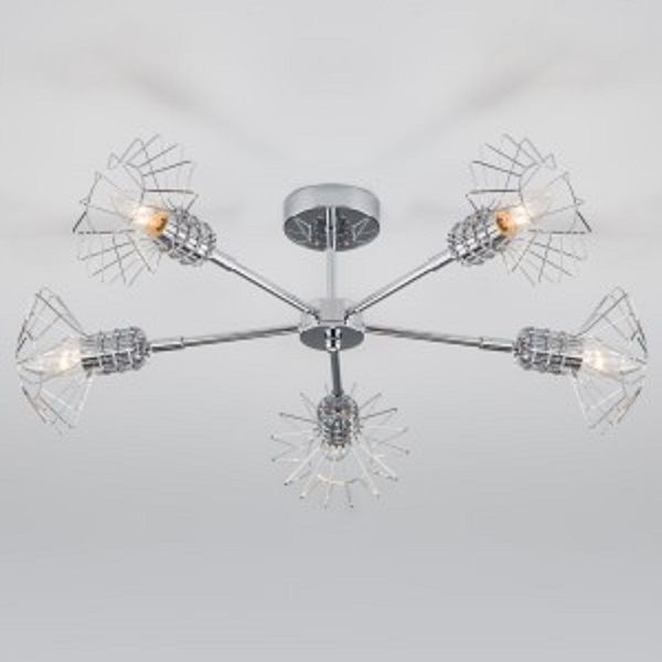 Люстра потолочная Strotskis Tranello 5x60 Вт E14 хром 70108/5