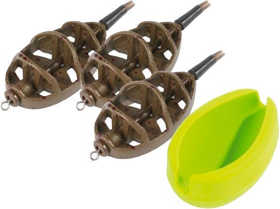 Набор кормушек Mikado Method-Feeder Fortis Set L 3+1 с формой для заполнения (25-35-45 г)