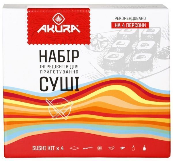 Набор ингредиентов для суши Akura Оптимальный 700 г (4820178460613)