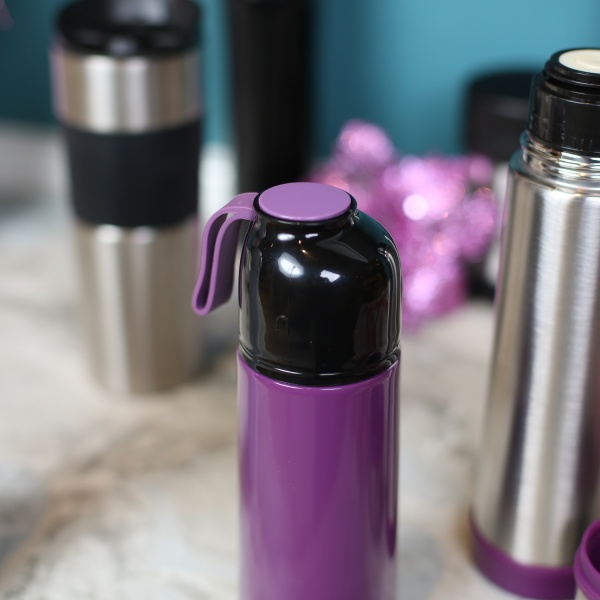 Термос Basic фиолетовый с черным 500 мл UP! (Underprice)