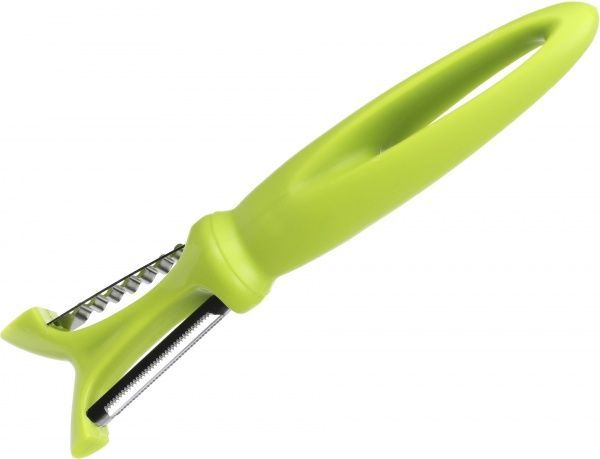 Нож для чистки двусторонний 18 см зеленый