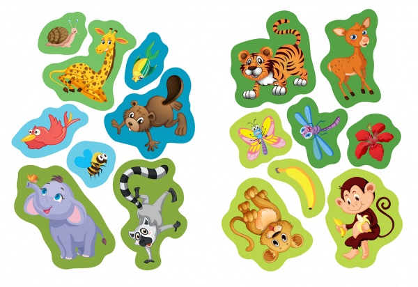 Книга-развивайка Л. В. Киенко «Тигрёнок. Наклейки. Книга-ладошка»