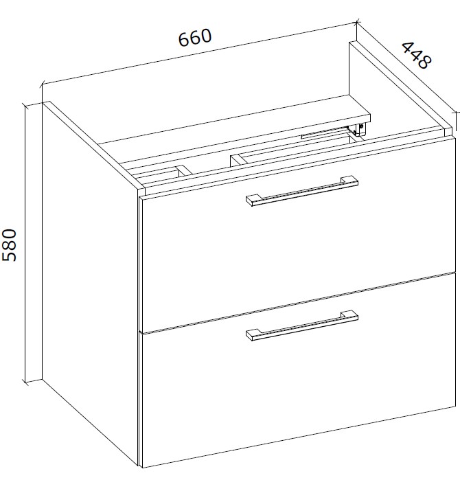 Тумба консольна Грейд Niks дуб артизан/німфея альба під умивальник Como 70