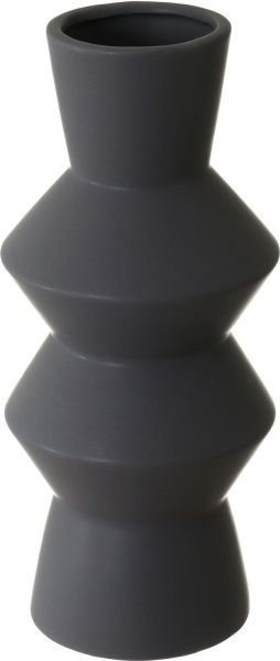 Ваза керамическая серая Benidorm 30х13х13 см