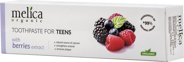 Зубна паста Melica Organic для підлітків Ягідний мікс 100 мл