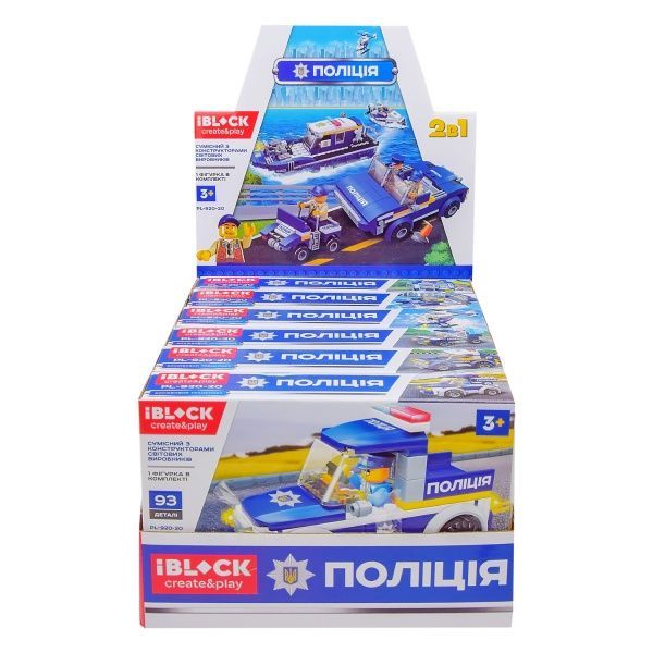 Конструктор Iblock Поліція 6 в асортименті PL-920-20