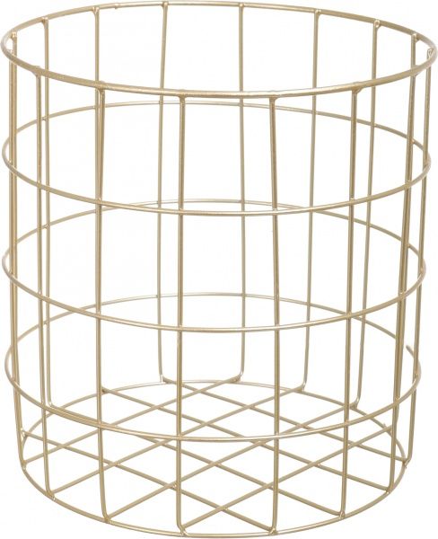 Кошик Royal 35х35х39 см сірий із золотим 