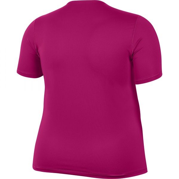 Футболка Nike W NP TOP SS ALL OVER MESH PLUS AV9731-615 р.2X рожевий