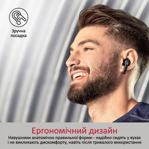 Наушники Promate Charisma-2 Bluetooth 5 black (charisma-2.black) 