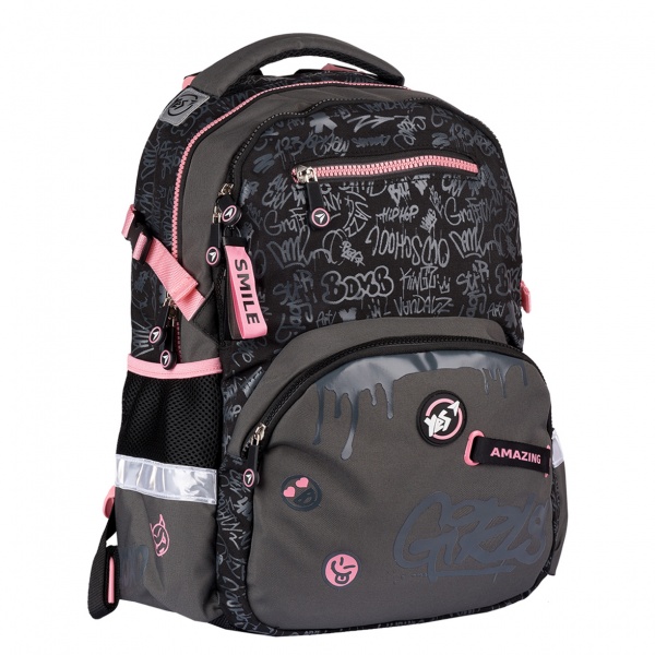 Рюкзак школьный YES T-117 Cool girls черный