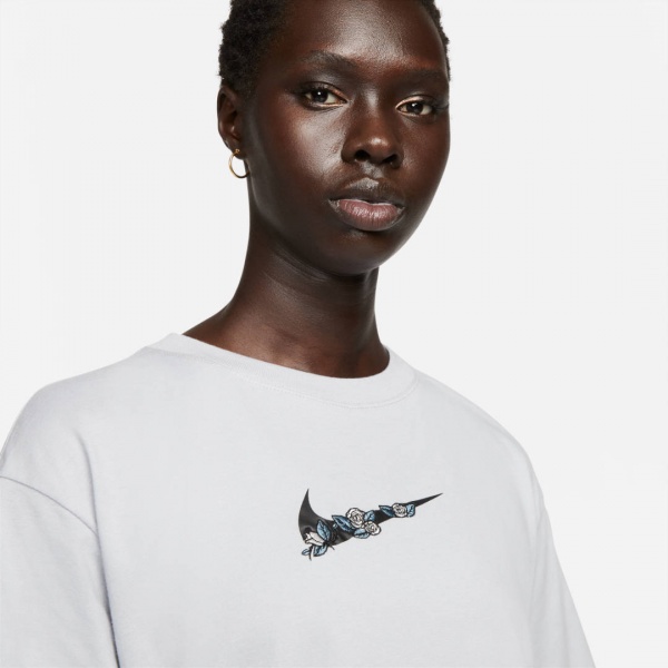 Футболка Nike W NSW TEE BF VDAY DN5886-012 р.M сірий